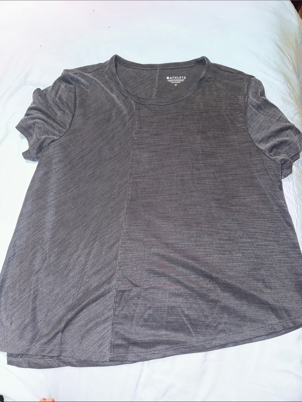 Athleta Women's Charcoal Heather Short-Sleeve Tee